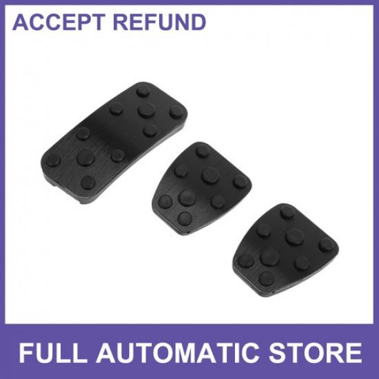3Pcs Foot Accelerator Pedal Covers for Subaru Forester 06-18 Black