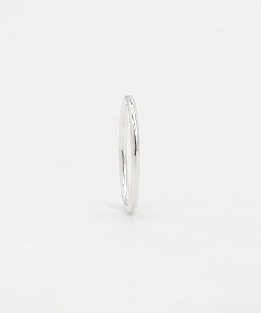 Iamj [925 Silver] Basic Plain Ring_1.5Mm