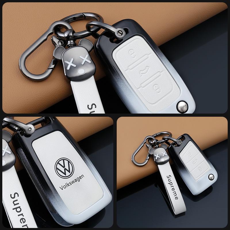 Volkswagen Key Cover for Passat, Sagitar, Lavida, Magotan, Tayron, Tharu, Teramont, Bora Models - Unisex Shell Buckle