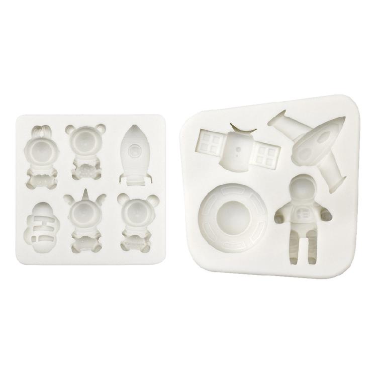 DIY Spaceship Astronaut Baking Mold Birthday Cookie Tools Cake Decorating Tools