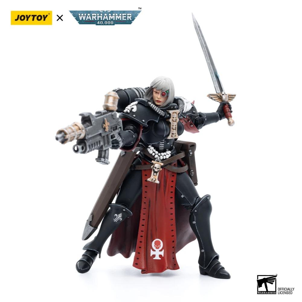 JOYTOY Warhammer 1/18 Figuras de Acción Adepta Sororitas Hermana de Batalla Hermana Noyalle Superior Kassia Jurel Ludwenna