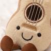 Cute Amuseables Ukulele Plush Toy Kawaii Stuffed Ukulele Doll With Smiling Face Lovely Plushies Soft Musical Instrument