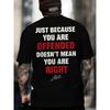 European Sizes Men'S Bold Statement T-Shirt -  Streetwear Tee with Back Print, Round Neck Short Sleeve Casual Shirt