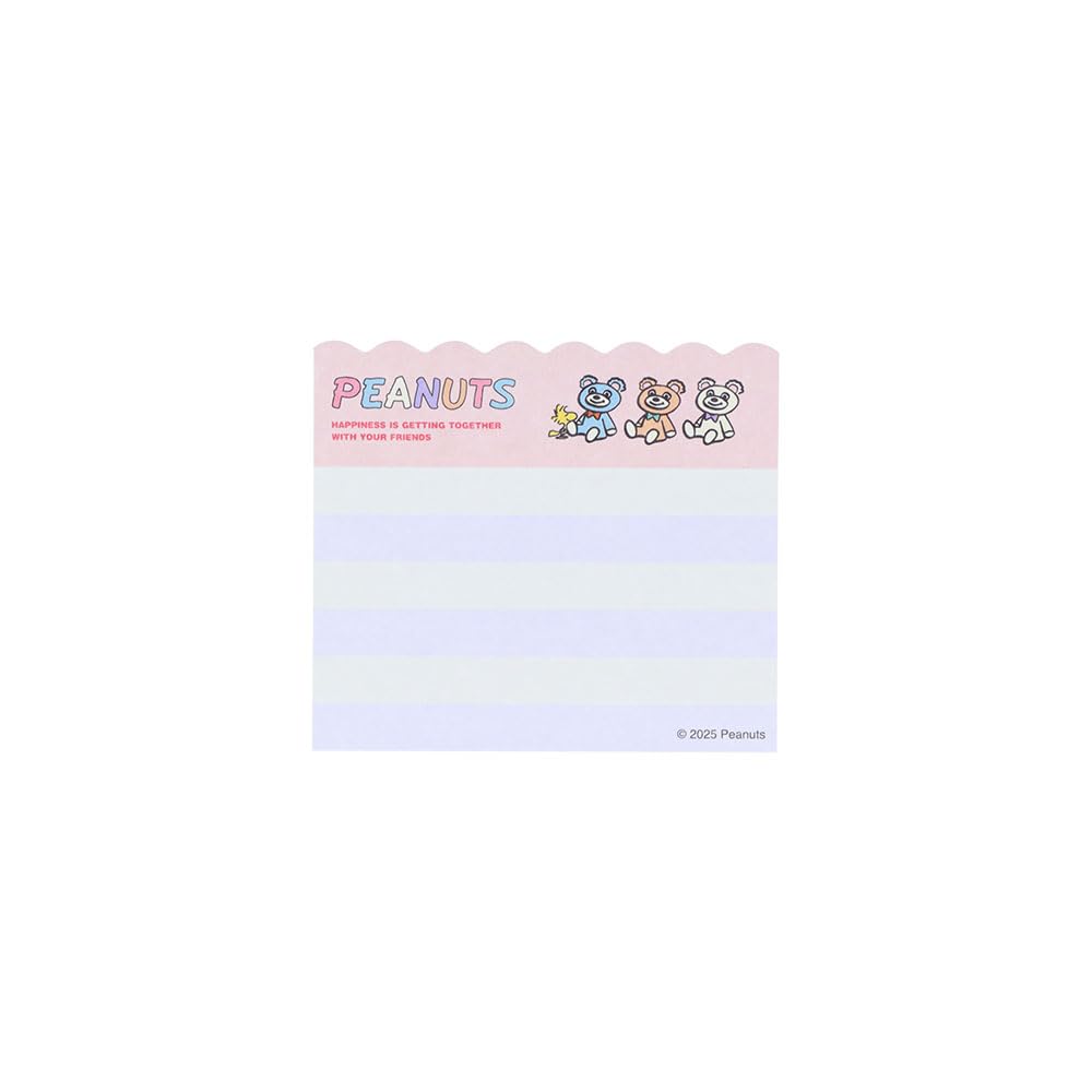 Stationery Snoopy Sticky S2850010 Sun-Star Notes, Die-Cut Blocks, Pastel,