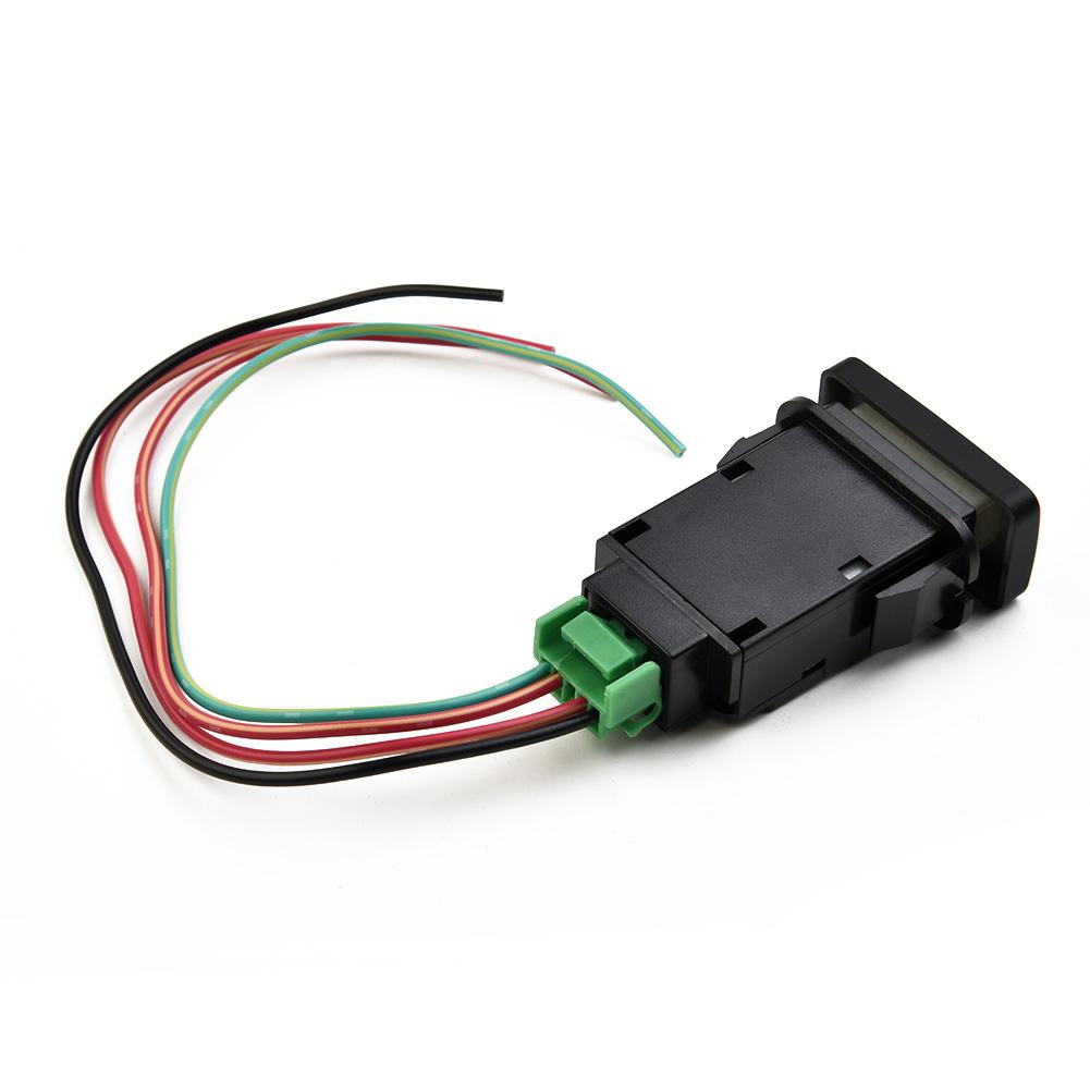 Kit Push Switch ON-OFF Heavy Duty ABS Plastic Single Pole 39x21mm For Toyota 12V