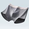 5Pcs Men Boxer Underwear Mid-rise Elastic Waistband Slim Fit Breathable Boxer Briefs Moisture-Wicking U-Convex Panties Daily Wear