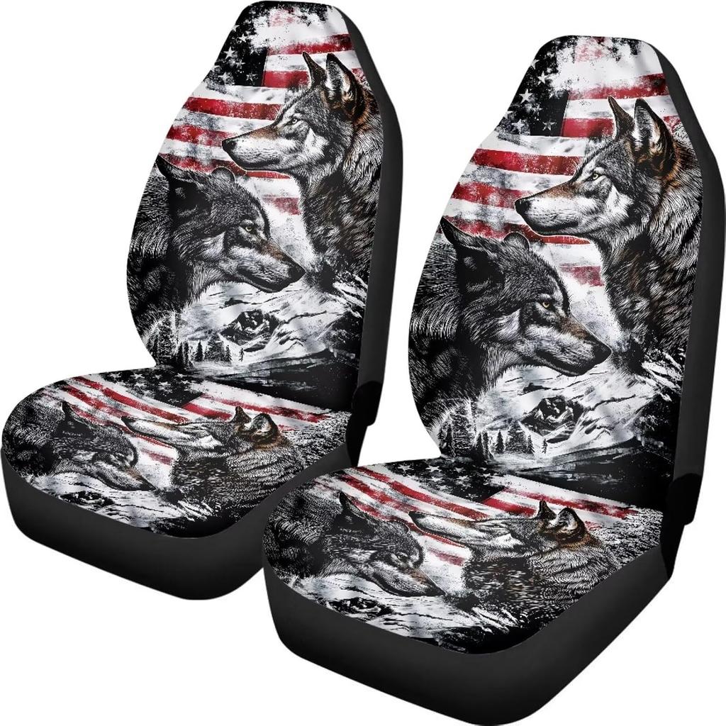 Talayituse Boho Dragonfly Print Car Seat Covers Set of 2, Breathable Front Bucket Seats Protector Auto Interior Accessories Decor Universal for Truck