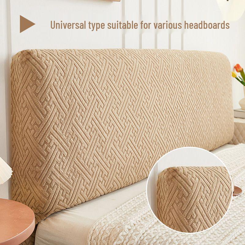 All-Season High-Elastic Jacquard Bed Head Cover – Universal Soft, Dustproof, Irregular Shape Cover-Up