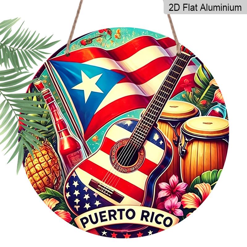 

2D Flat, 1pc Round Cinco De Mayo Aluminum Hanging Sign, Colorful Mexican Fiesta Dancing Folk Flower Sombrero Design, Vibrant Metal Wall Decor 7.87x7.87inch