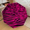 1PC Leopard Print Zebra Stripes Umbrella-8-Rib Reinforced, Automatic Open, Lightweight & Durable, Cute Fashion Accessory for Outdoor-T370