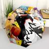 1pc Basketball Anime Characters Outdoor Umbrella - Automatic Opening/Closing, Portable 3-Fold Design, 8-Rib Iron Frame, Perfect Gift for Fans, Tr