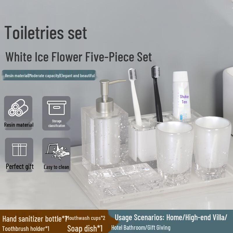 

Homeglen 5-Piece Nordic Bathroom Accessory Set