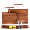 Creative Art Geometric Solid Wood Chopping Board Modern Minimalist Home Restaurant Model Room Kitchen Ornaments Desktop Decorations