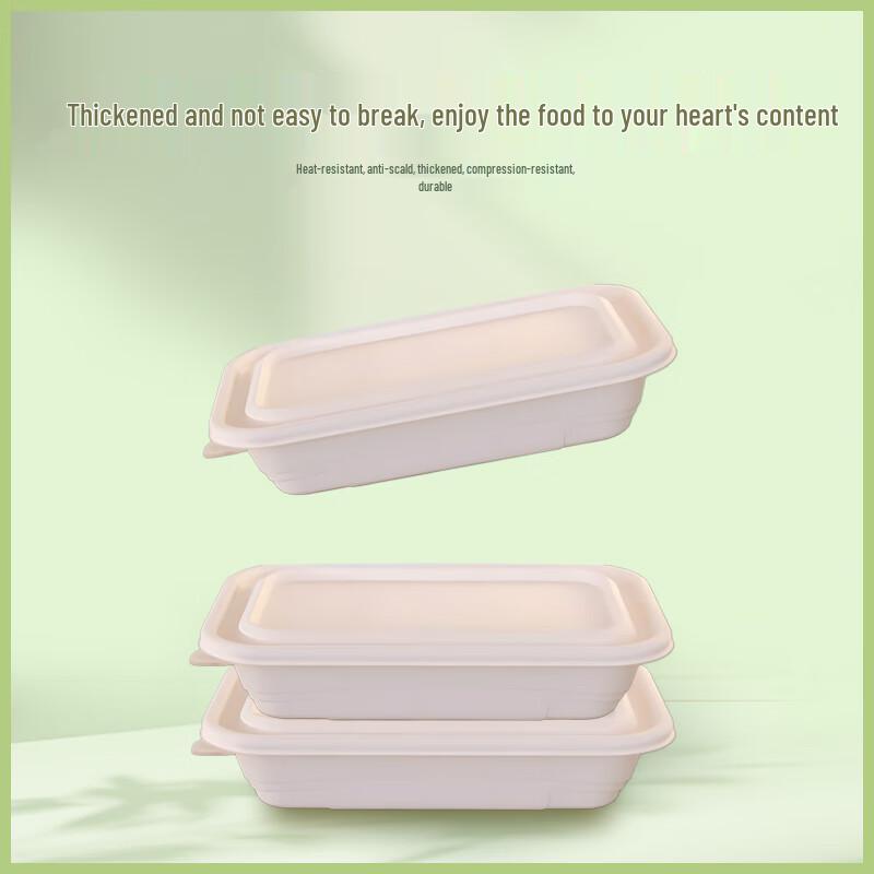 Degradable Corn Starch Rectangular Meal Box
