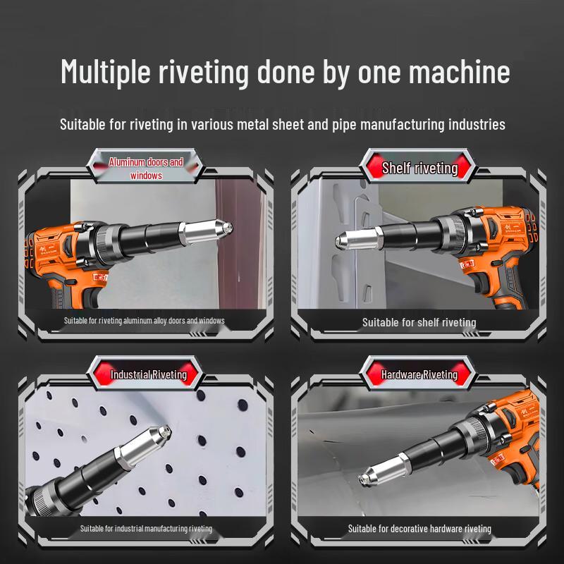 Brushless Cordless Electric Rivet Gun CN Plug (adapter Included)