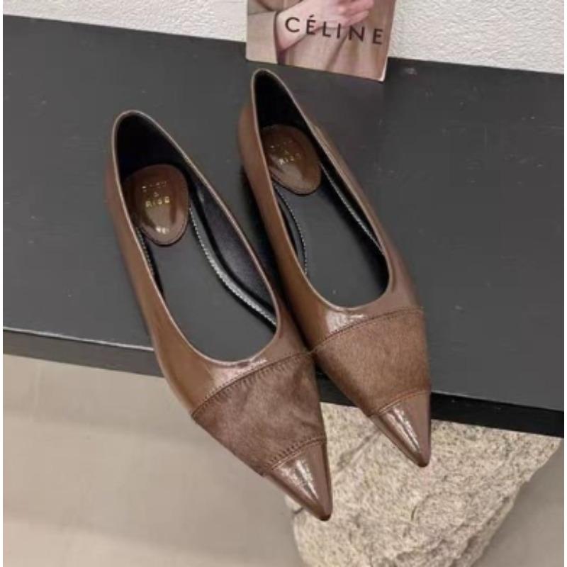 

Мода Весна Осень Новый Стиль Женские Балетки Острый Носок Клетка Балетки Женская Обувь Однотонные Туфли-лодочки Одинарная Обувь Zapatos Mujer 40