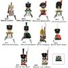Napoleonic Wars Military Soldiers Building Blocks British France Prussia Cavalry Army Russian Infantry Figures Bricks Kids Toys