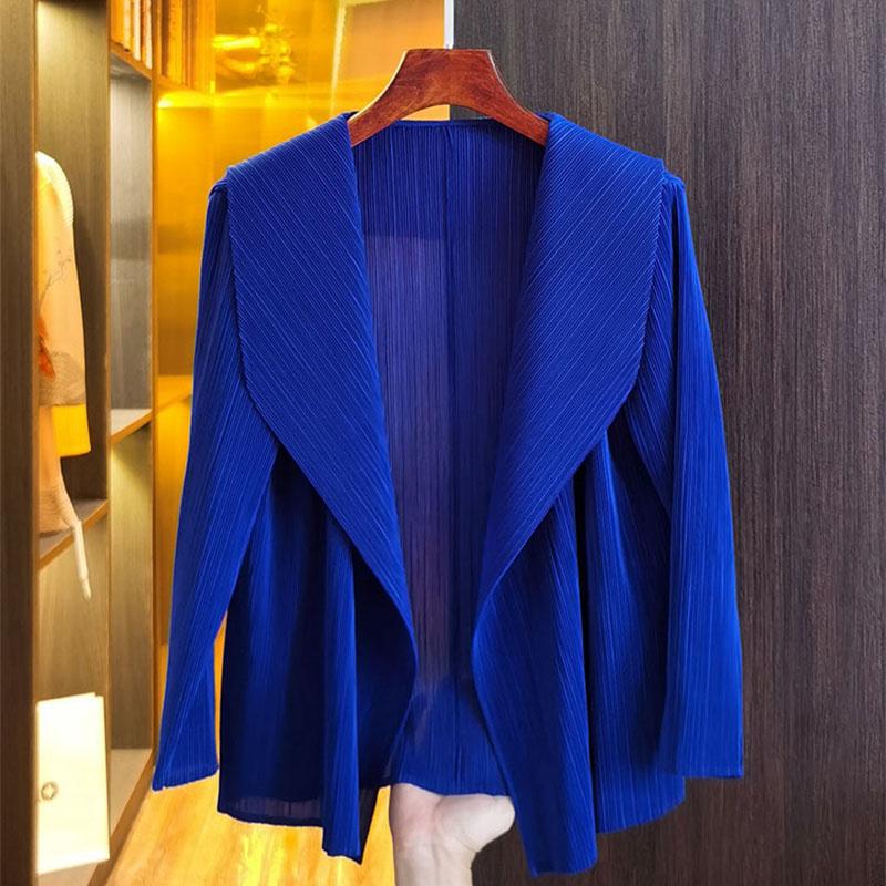 

Short Coat Women Fashion Temperament Spring Summer Sun Protective Clothing Female Cardigan Jackets Ladies Loose Tops One Size синій