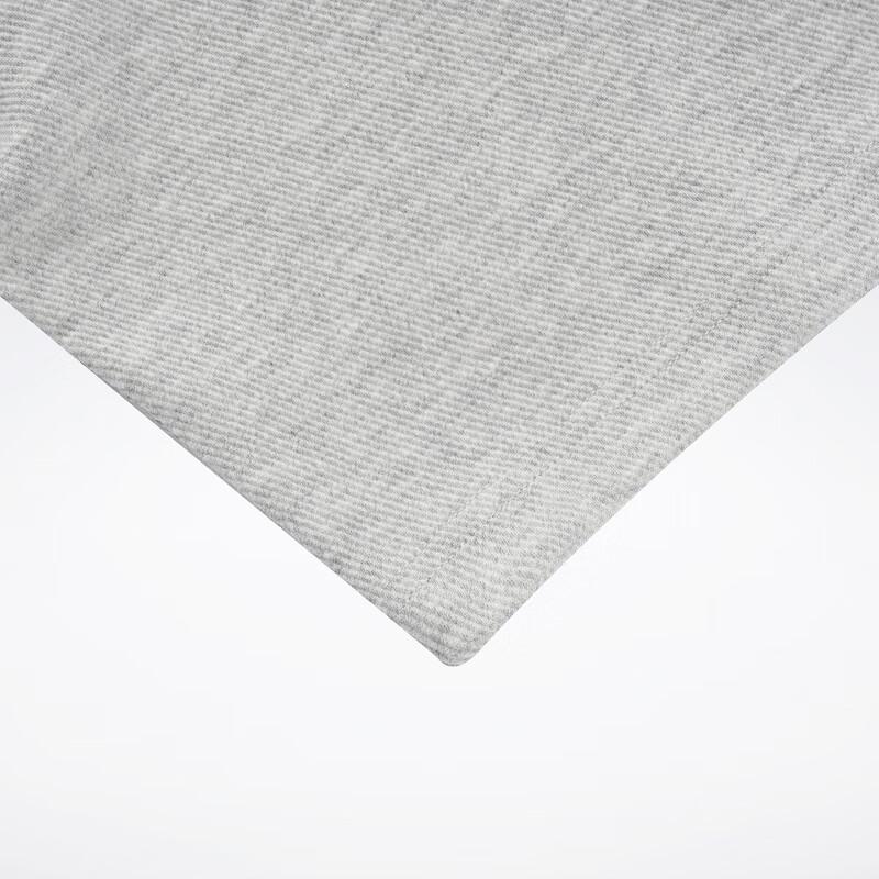 Reebok Beats Cropped Tee Series Solid Color Short Drawstring Loose Short Sleeve Drop Shoulder T-Shirt Women Tops Gray 23RCS418WGG3