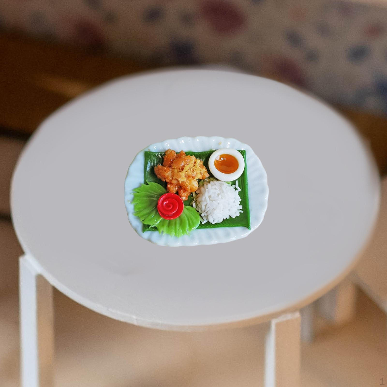 

Кукольный домик Кулинарная игрушка, кухонный набор продуктов Керамическая глина Кукольный домик Аксессуары для подарков A