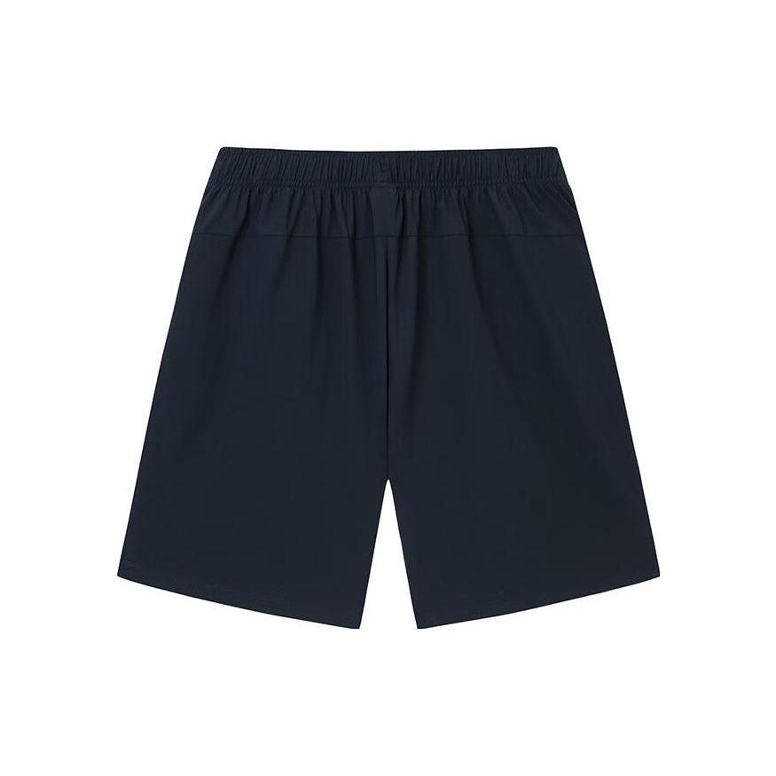 Anta Plain Knitted Sports Five-Point Shorts Men Shorts Black 152337309-1