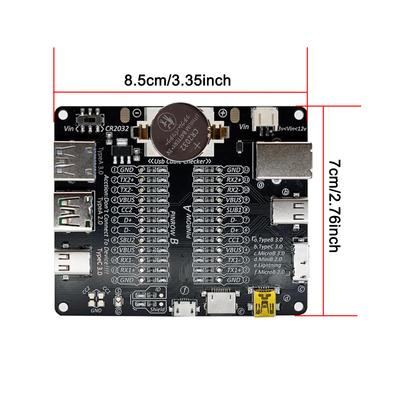 DC3-12V Data Cable Detection Board Type-C USB Micro A B  Cable Tester Short Circuit On-Off Switching For iOS Android Test Board