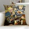 Popular Anime Delicious In Dungeon Cushion Cover Soft  EasyWash Pillow Case  Versatile for Couch Bed Travel and Office