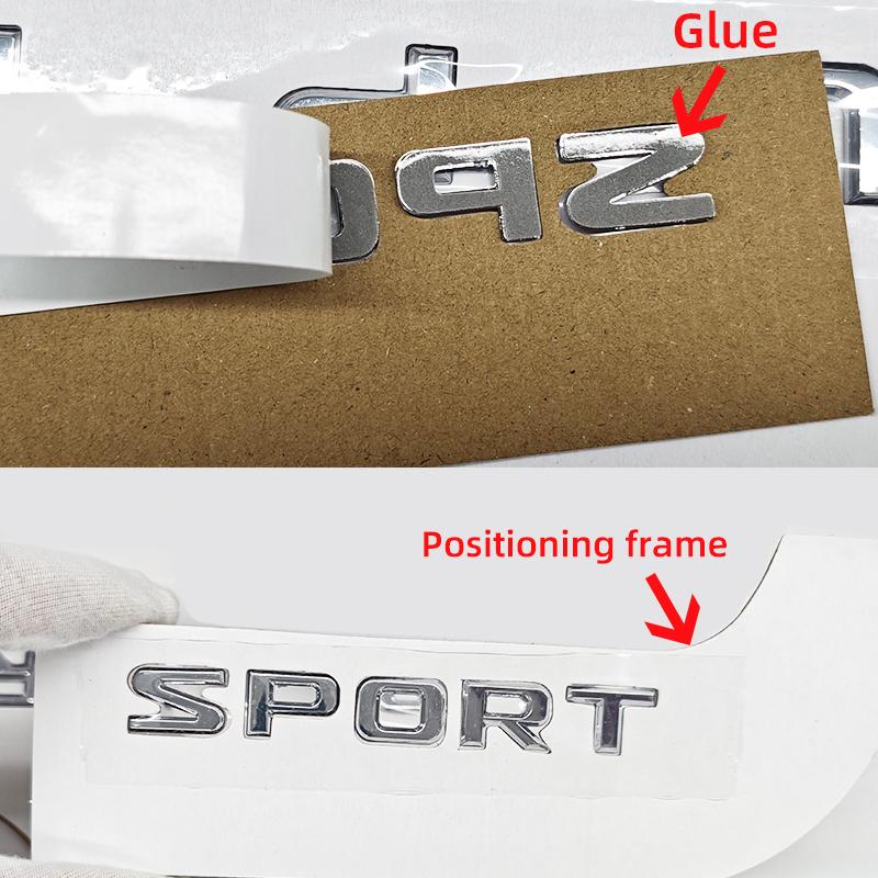 3D ABS Car Letter Logo Sticker Tail Bumper Badge Auto Rear Trunk Emblem Decals Accessories For Lexus SUPER SPORT HYBRID