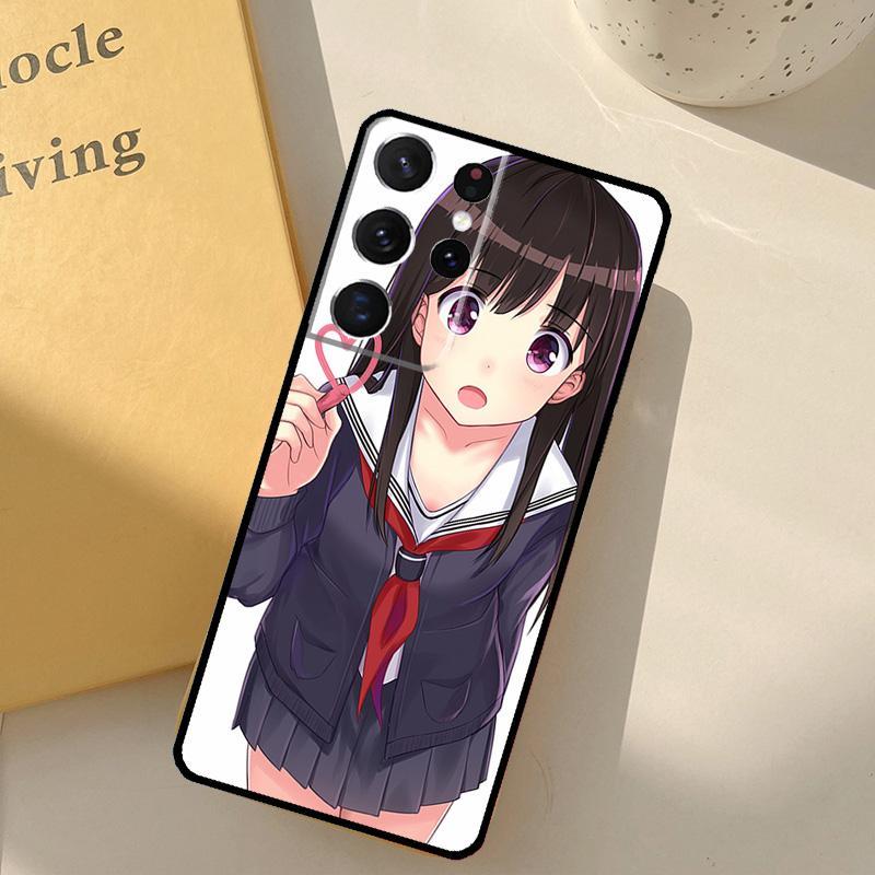 Anime Girl Cartoon Japan Cute Phone Case For Samsung Galaxy S24 Ultra S20 S21 S22 S23 S25 S9 S10 Plus S25 FE Cover Shell