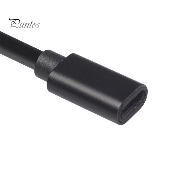 Type-C hann til hunn forlengelseskabel Universal multifunksjonell 480 Mbps USB-C strømforsyning ladeledning