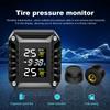 Wireless Motorcycle TPMS 2 External Sensors Motorbike Tire Pressure Monitoring Tyre Temperature Alarm System with Time Display