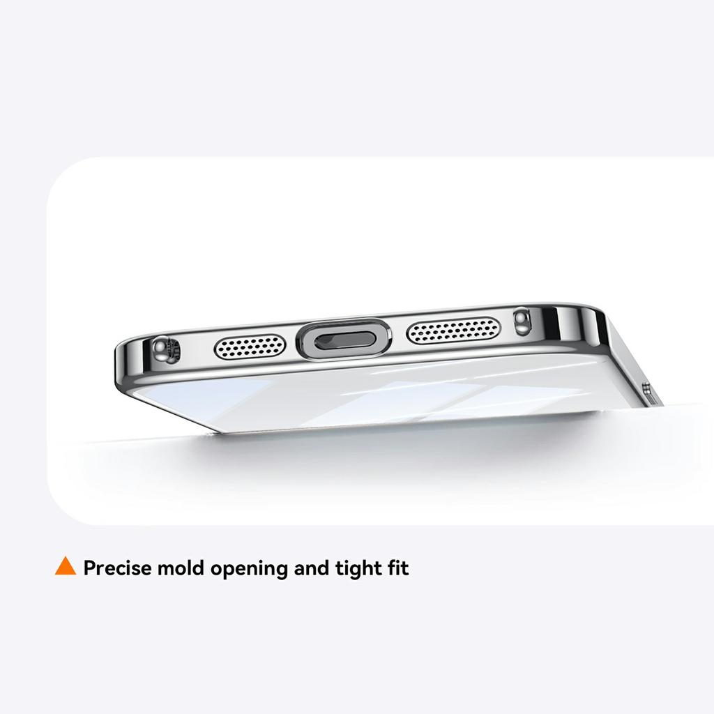 SULADA For iPhone 14 Case Electroplating Ultra Clear Soft TPU Phone Cover with PU Wrist Strap