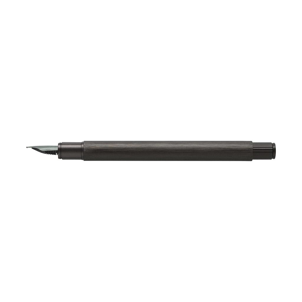 Neo Slim Fountain Fine Officially Imported FABER-CASTELL Pen, Gunmetal, Nib, 146251, Dual-Use,