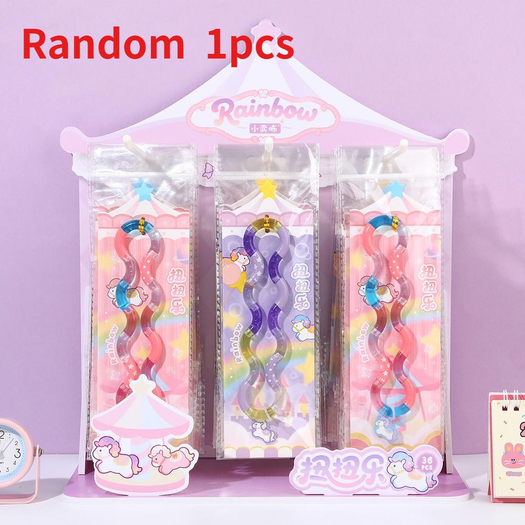 Best-selling Children's Stress-Relief Multi-Functional Fun Rainbow Pony Twist Toy for Focus Training and Twisting Play