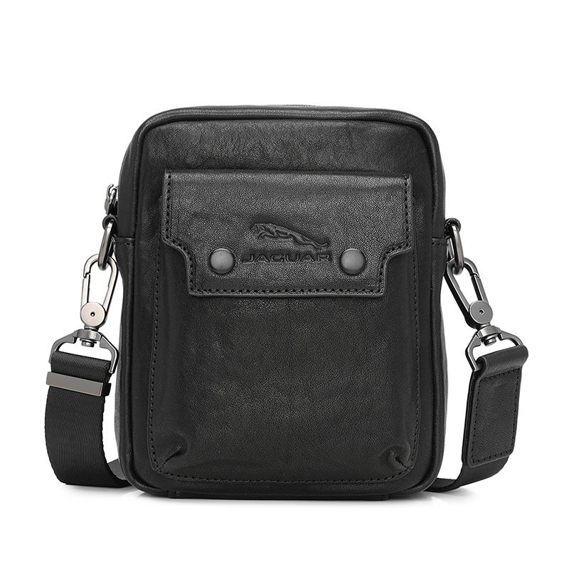 

Новая сумка кроссбоди JAGUAR из коровьей кожи, мужская черная JX1230241101 15.0*7.1*19.1CM