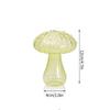 Mushroom Glass Vase Transparent Flower Bottle Small Vase Hydroponic Flower Pot Aromatherapy Bottle Office Desktop Ornament