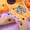 Halloween Clay Beads Kit Friendship Black Letter Bracelet Making Kit with Varieties of Charms for Jewelry Making DIY Crafts