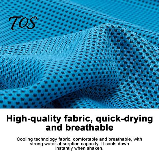 Hot Weather Relief Towel 90x30cm Cooling for Face, Chilly Sports with Storage Bag Sweat Absorbing Workout And Carabiner, Portable Cold Neck