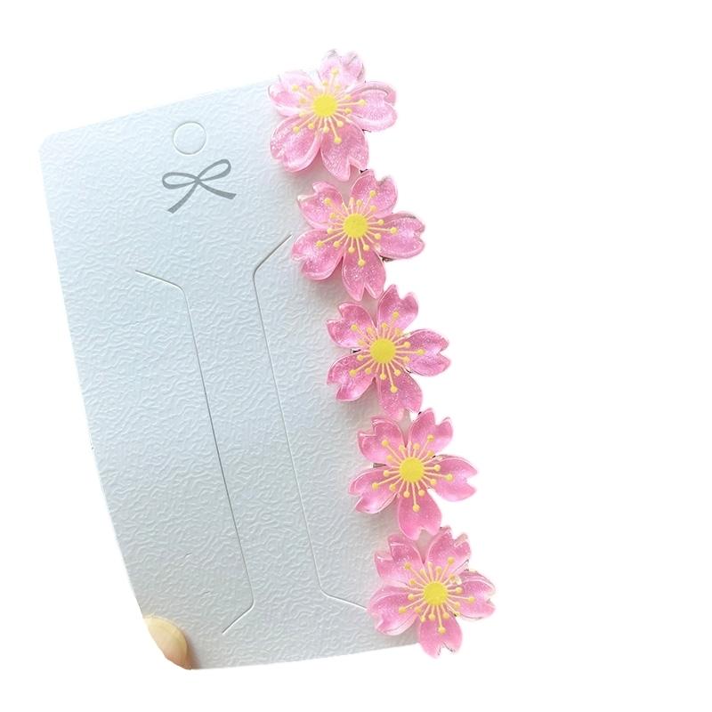 5 STÜCKE Hübsche Süße Sakura Baby Haarnadeln Kinder Haarspangen Kinder Kopfschmuck Prinzessin Haarspange Mädchen Haaraccessoires