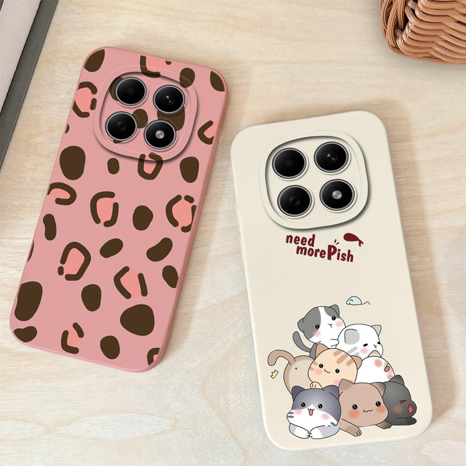 Cartoon Dinosaur Case For Poco M8 Pro 5G Back Cover For Poco M 8 Camera Lens Protection Soft Liquid Silicone Phone Protectors