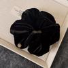 Elegant Velvet Hairband for Women, Vintage Style Solid Color Velour Headband, High-End Plush Hair Ring, Single Piece, Red/Black