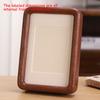 5-12in A4 A3 Solid Wood Black Walnut Frame Mortise and Tenon Round Corner Picture Frame Couple Photo Display Stand Home Decor