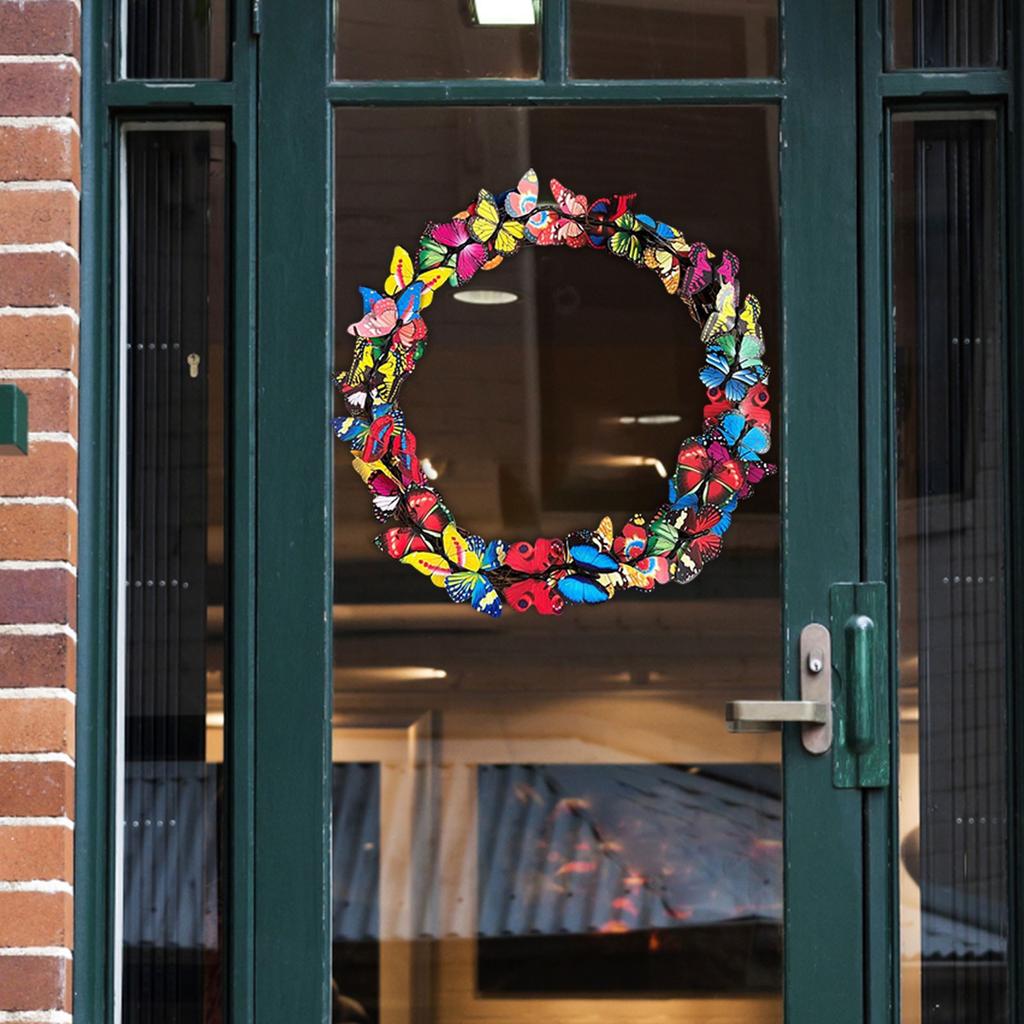 Beautiful Butterflies For Spring Door Decor Garden Decorative Butterflies Wreath