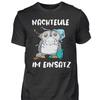 Owl T Shirt Shift Worker Night Nurse People On Duty Unisex Amp 39 S Vintage Washed Comfortable Breathable Top For Everyday Wear