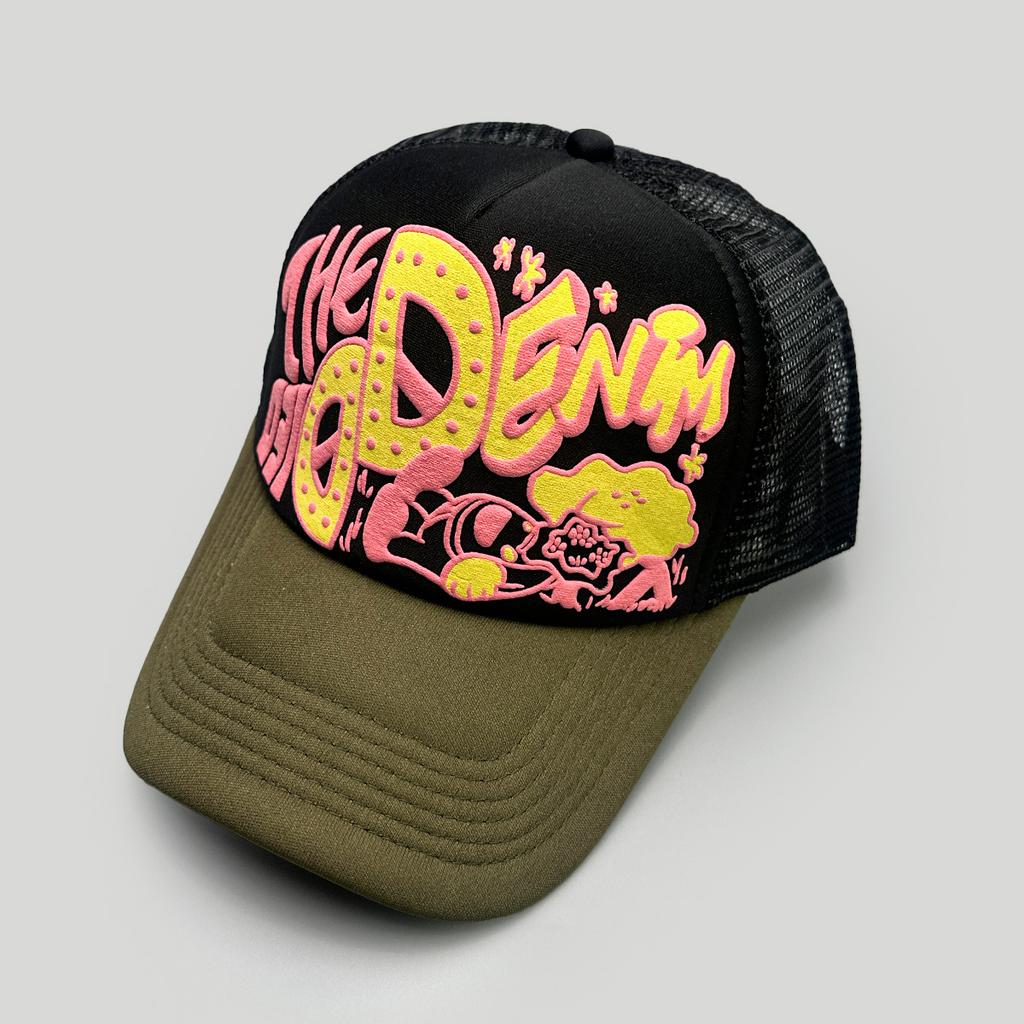 New Unisex Interesting 3D Printed Letter Baseball Hats Sunshade Cartoon Breathable Color Block Trucker Caps Mesh Versatile ins