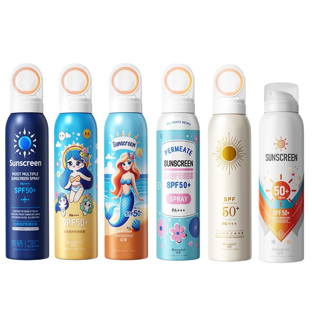 SPF50 PA++++ Sonnenschutzspray, Leichter Erfrischender Sonnenschutz-Nebel für Gesicht & Ganzen Körper 150ml