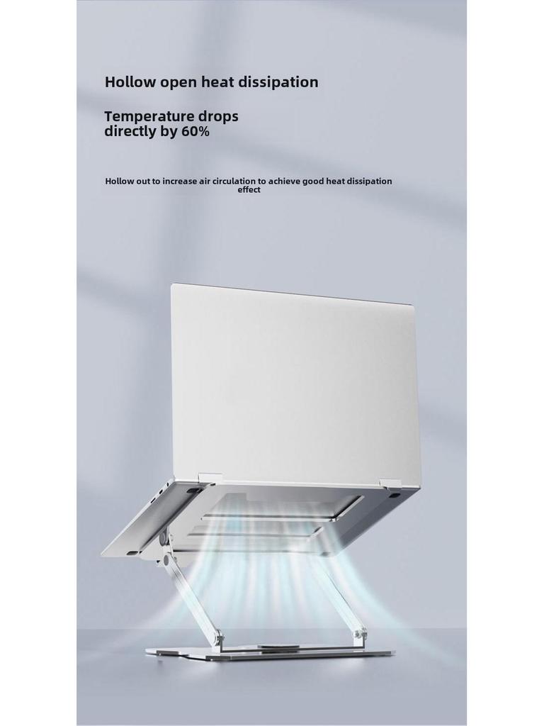 Suport pentru laptop pentru jocuri: Suport de răcire din metal reglabil cu rotație de 360° și reglare pe înălțime