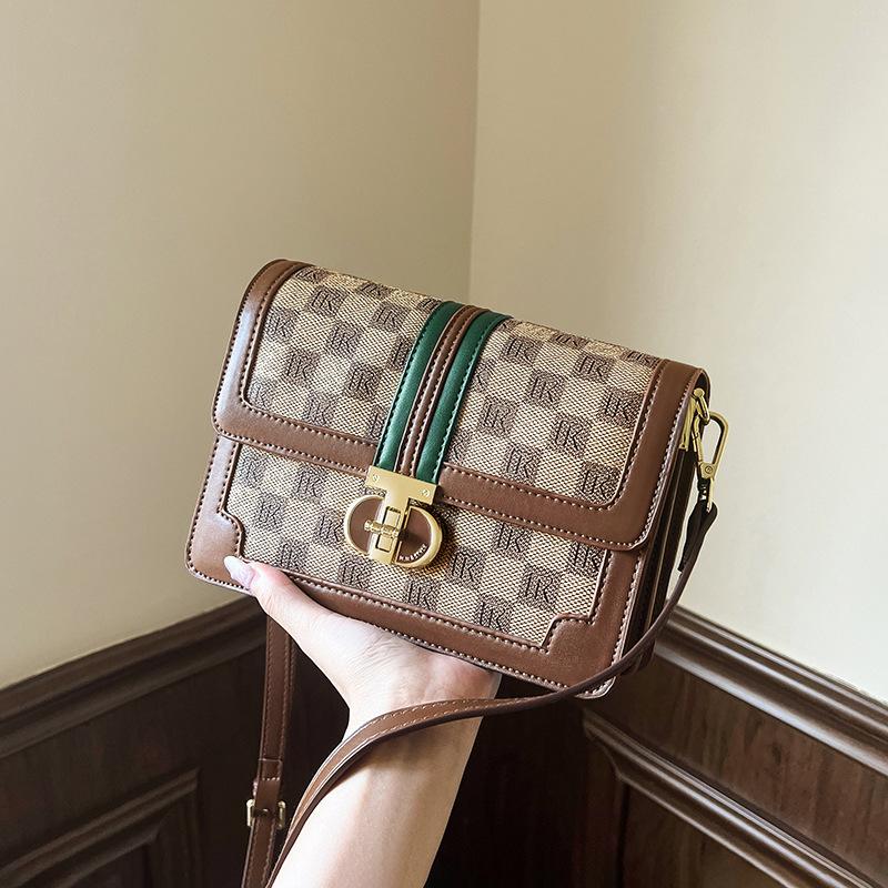 Qiao Lady Bag Women's 2025 New Crossbody Bag for Moms Small Square Bag Single Shoulder Luxury High-end Monogram Women's Bag