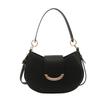 Women's Casual Messenger Bag New Women's Bag Simple Underarm Bag Solid Color Fashion Niche Design Bag Tide 2025 One Shoulder