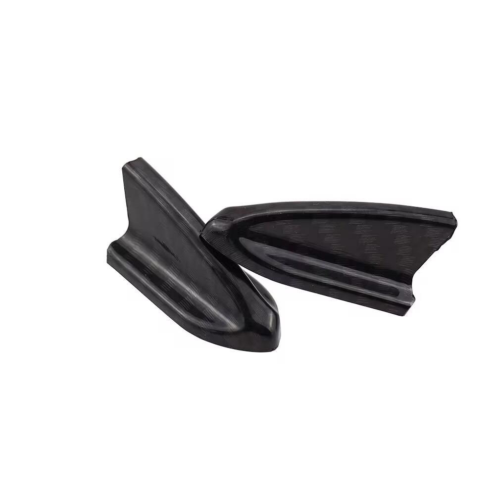 10 Stück Schwarz / Kohlefaser Schwarz Auto Dachspoiler Dachflügel Außenverkleidung Zubehör für die meisten Autos